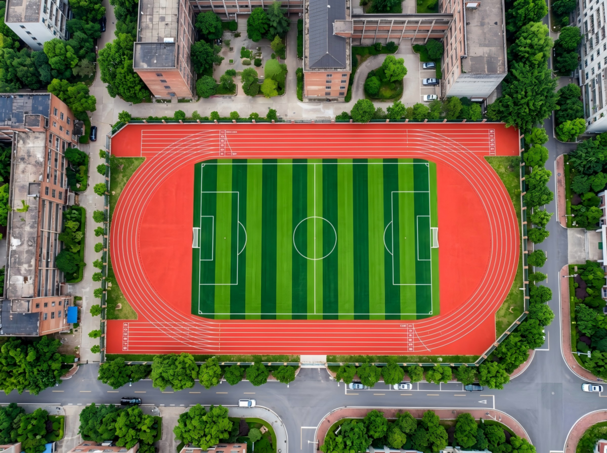 鹤岗市硅PU球场全塑型塑胶跑道 - 厂家